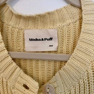 Cotton Misha and Puff mini fisherman cardigan